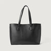 color swatch The Bianca Black Leather Tote Bag