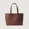 color swatch The Bianca Vintage Distressed Brown Leather Tote Bag