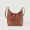 color swatch The Stefani Brown Leather Hobo Bag