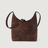 color swatch The Stefani Vintage Distressed Brown Leather Hobo Bag