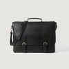 color swatch The Cristoph Black Leather Messenger Bag