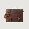 color swatch The Cristoph Vintage Distressed Brown Leather Messenger Bag