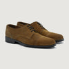 color swatch Attorney Derby Brown Suede Leather Shoes - StudGuard