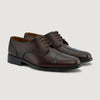 color swatch Attorney Derby Burnished Brown Leather Shoes - StudGuard