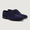 color swatch Dirk Brogues Derby Blue Suede Leather Shoes - StudGuard