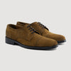 color swatch Dirk Brogues Derby Brown Suede Leather Shoes - StudGuard