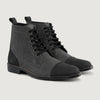 color swatch Knight Derby Grey & Black Leather Boots - StudGuard