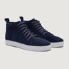 color swatch Marty High Top Blue Suede Leather Sneakers