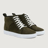 color swatch Marty High Top Olive Pullup Leather Sneakers