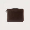 color swatch The Eclectic Vintage Brown Leather Folio Organizer